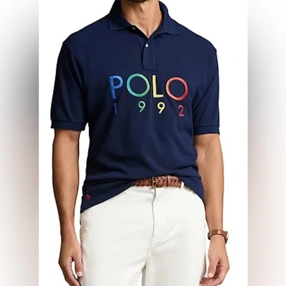 NEW Big & Tall Mens POLO RALPH LAUREN Mesh Short Sleeve Polo Shirt Navy $125